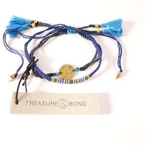 Nordstrom Treasure and bond Fringe Charm Friendship Bracelet NWT 19